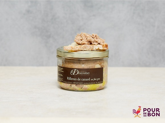 Rillettes de canard au foie gras 200g Pâtés et rillettes